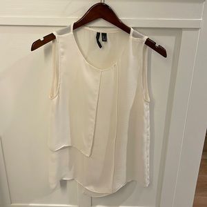 Mango white sleeveless blouse size S